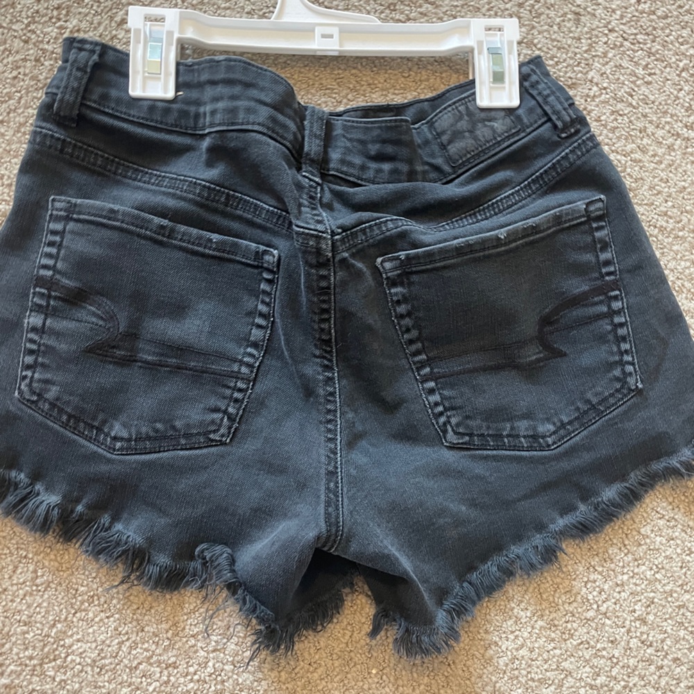 American Eagle Woman’s High Rise Festival Jean Shorts, Size 6, Black - Picture 5 of 5